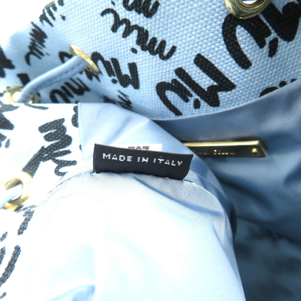 Miu Miu Swallow Pattern Drawstring Bag - Picture 5 of 7